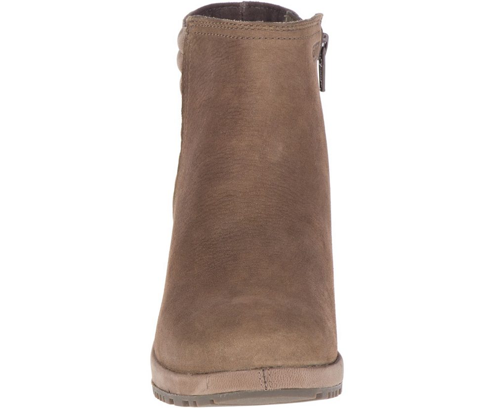 Botas Senhora - Merrell Tremblant Wedge Bluff Waterproof - Marrom - NQX076431